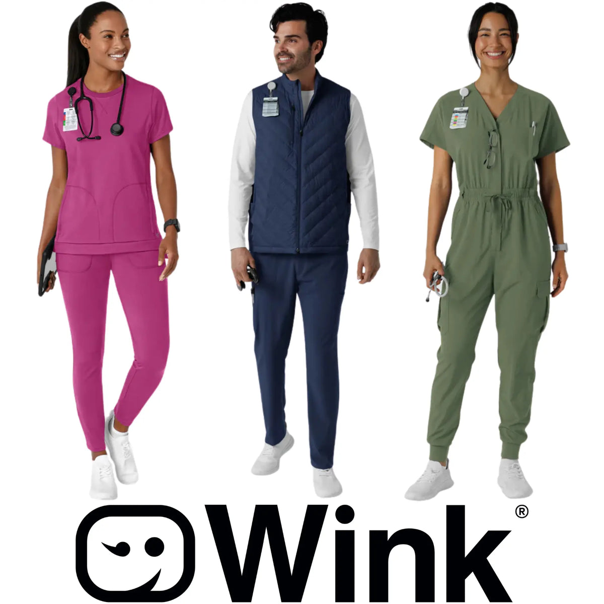 Buy Boundless Women's Classic Wide Leg Cargo Scrub Pant - Wonder Wink Online at Best price - LA Buy Boundless Women's Classic Wide Leg Cargo Scrub Pant - Wonder Wink Online at Best price - LA