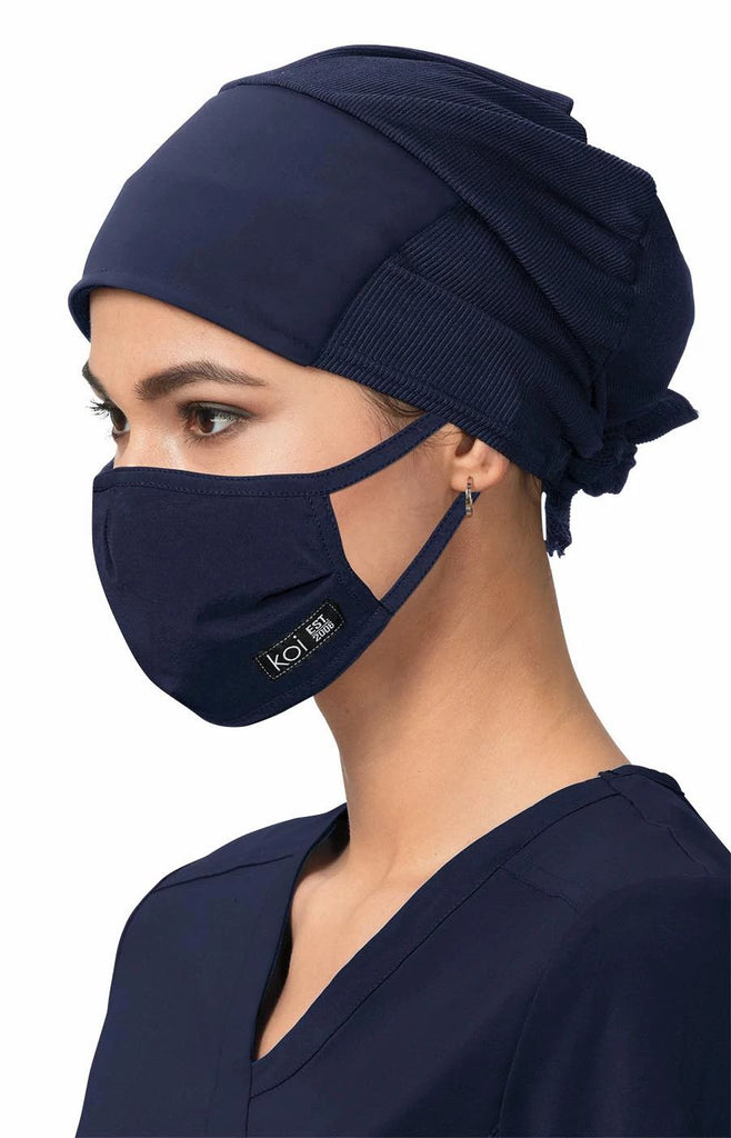 Koi Face Mask with exchangeable filters Navy - A159-12-OS by scrub-supply.com