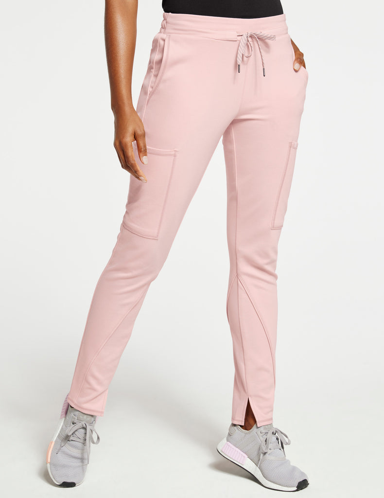 Jaanuu Women's Slim Cargo Pant - Tall Blushing Pink - J95154T-BSPT-XL by scrub-supply.com