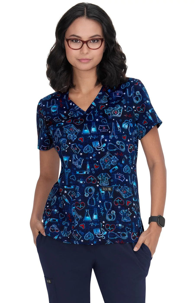 Koi Leslie Top - Plussize Fully Equipped - 384PR-FEQ-5X by scrub-supply.com