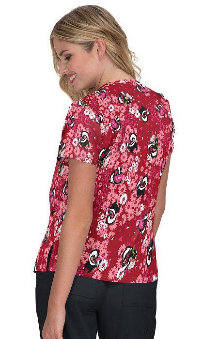 Koi Leslie Top - Plussize Dreamscape Pink -  by scrub-supply.com