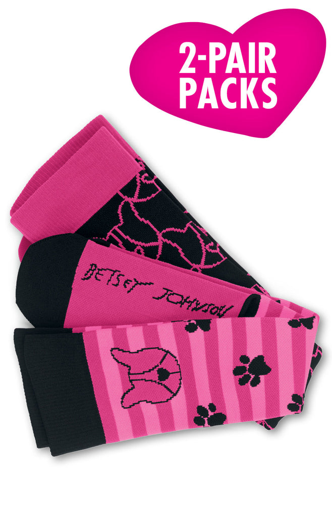 Koi Compression Socks 2-pac Betsey Puppy - BA179-PUP-M-L by scrub-supply.com