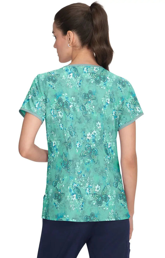 Koi Scrubs Eve Top Butterfly Wonderland | scrub-supply.com