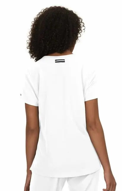 Koi Scrubs Ready To Work Solid Scrub Top White | scrub-supply.com