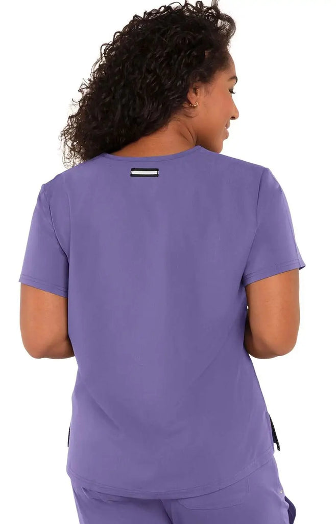 Koi Scrubs Ready To Work Solid Scrub Top Wisteria | scrub-supply.com