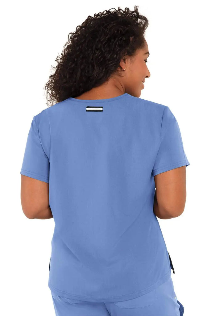 Koi Scrubs Ready To Work Solid Scrub Top True Ceil | scrub-supply.com