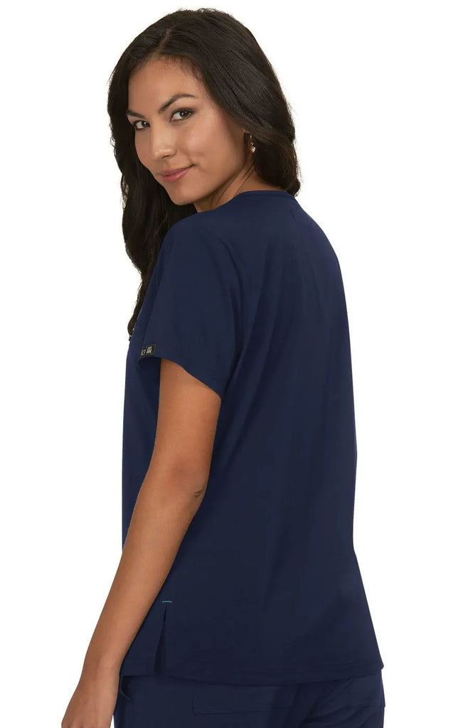 Koi Scrubs Kade Top Navy | scrub-supply.com