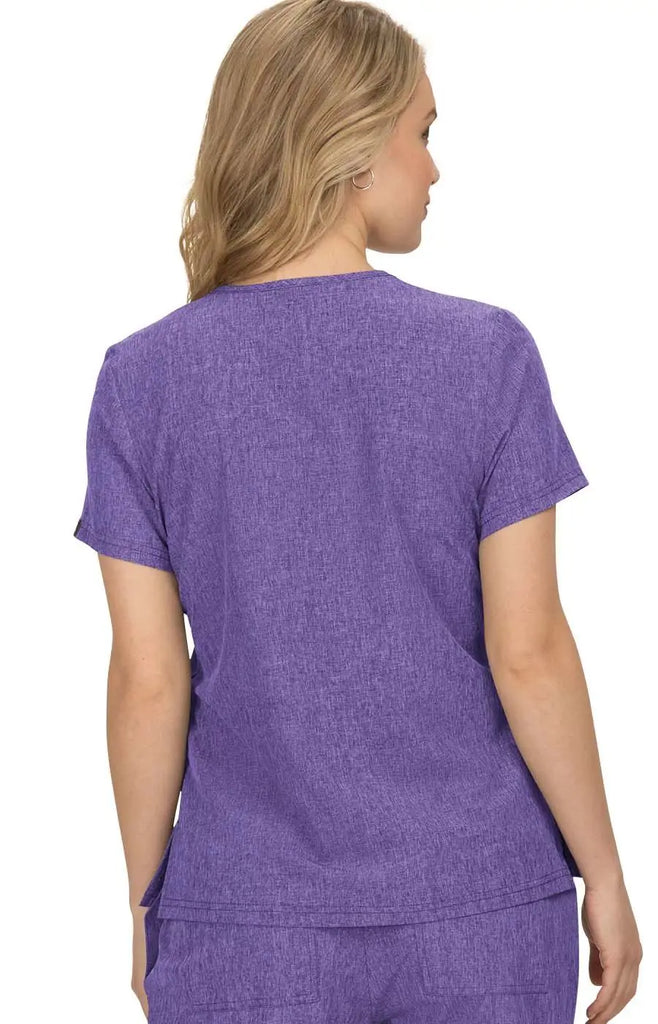 Koi Scrubs Kade Top Heather Wisteria | scrub-supply.com