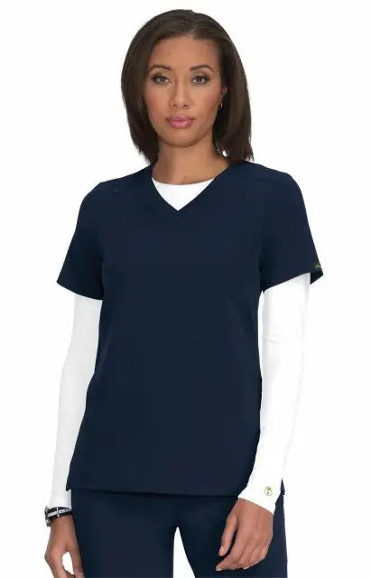 Koi Scrubs Eco Top Navy | scrub-supply.com