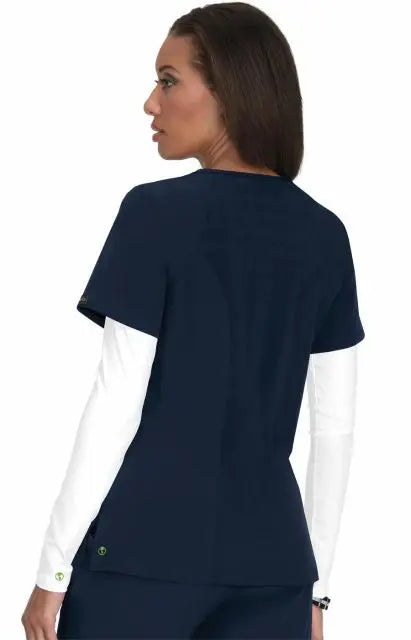 Koi Scrubs Eco Top Navy | scrub-supply.com