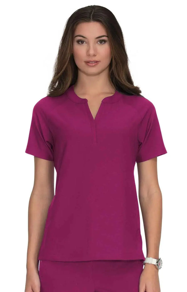 Koi Scrubs Action Top Raspberry | scrub-supply.com