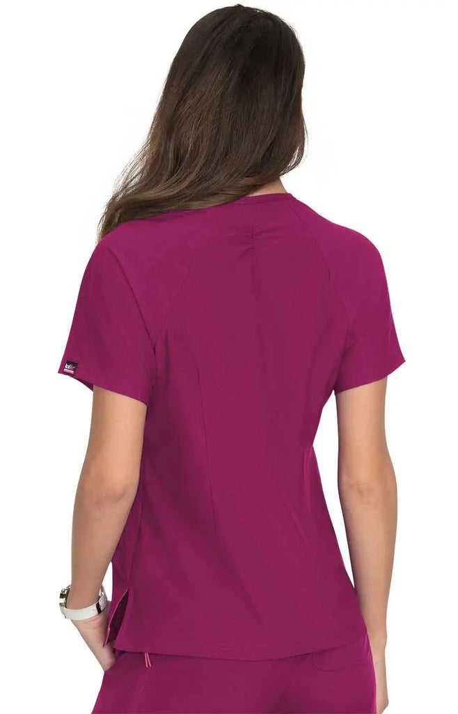 Koi Scrubs Action Top Raspberry | scrub-supply.com