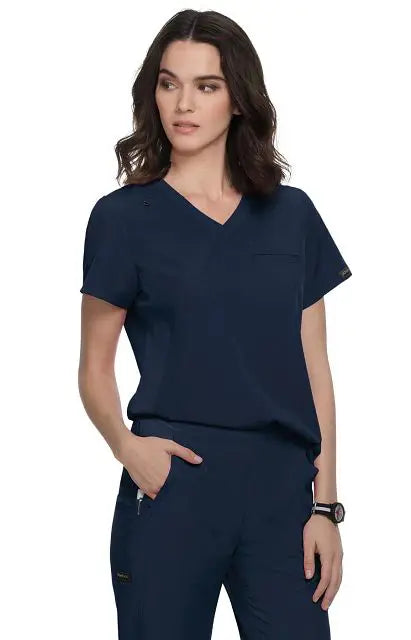 Koi Scrubs Renew Top Navy | scrub-supply.com