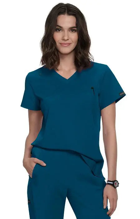 Koi Scrubs Renew Top Caribbean Blue | scrub-supply.com