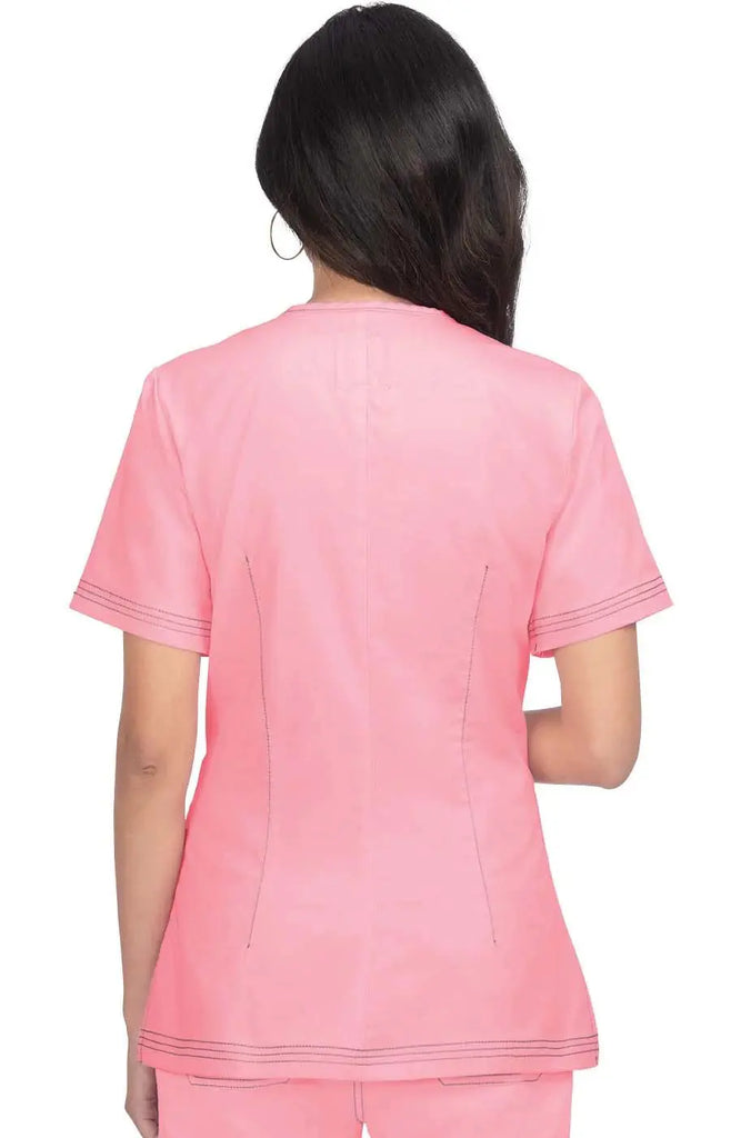 Koi Scrubs Stretch Regan Top Sweet Pink | scrub-supply.com