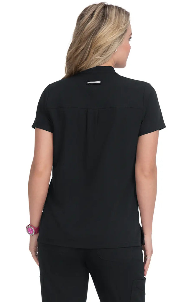 Koi Scrubs Driven Top Black | scrub-supply.com