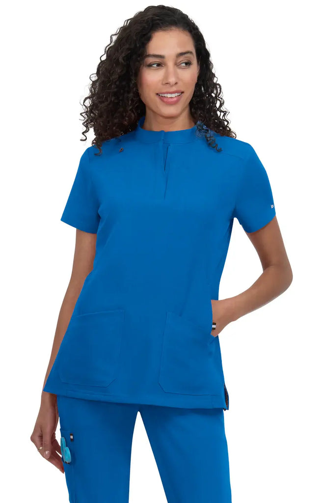 Koi Scrubs Driven Top Royal Blue | scrub-supply.com