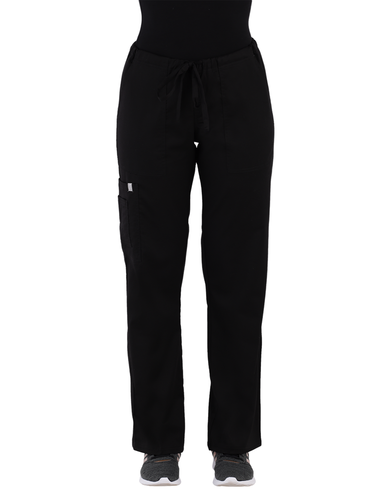 Life Threads Scrubs Women's Contego Cargo Pant Black | scrub-supply.com