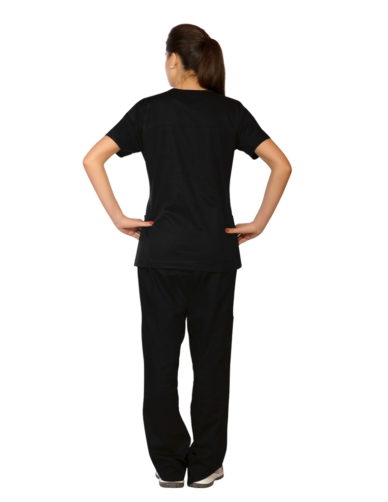 Life Threads Scrubs Women's Contego Cargo Pant Black | scrub-supply.com