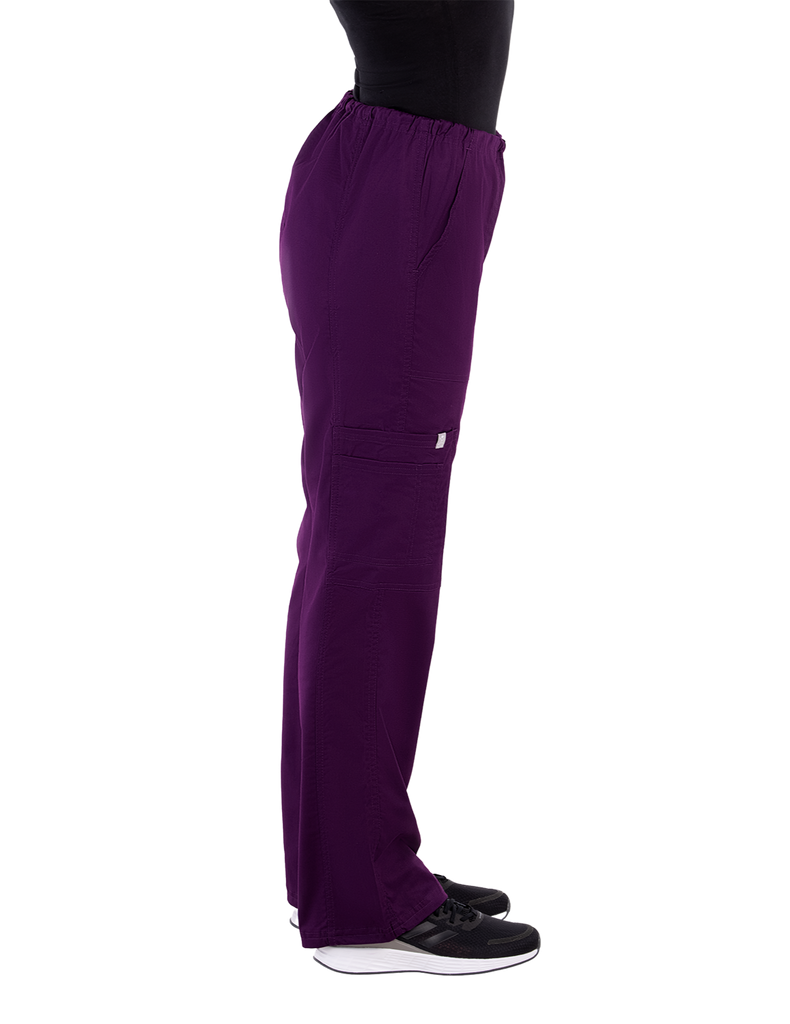 Life Threads Scrubs Women's Contego Cargo Pant Eggplant | scrub-supply.com