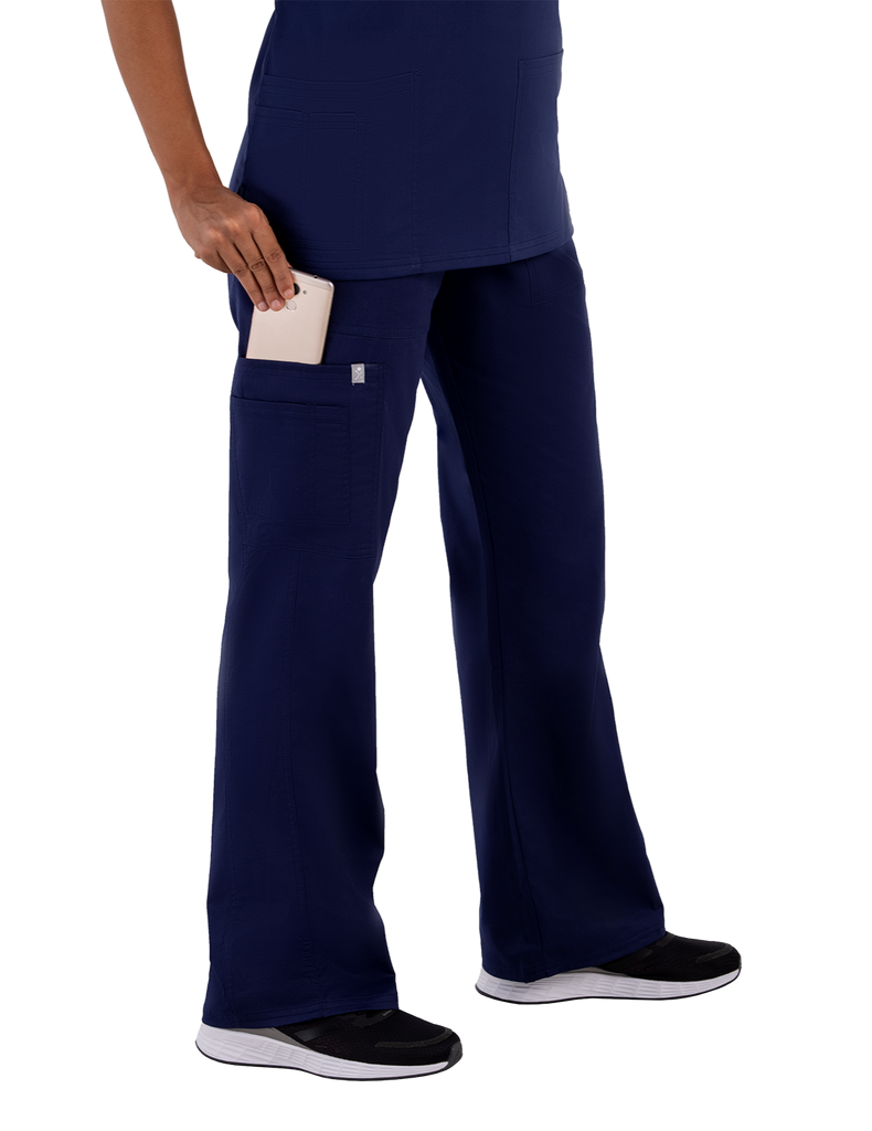 Life Threads Scrubs Women's Contego Cargo Pant Navy Blue | scrub-supply.com