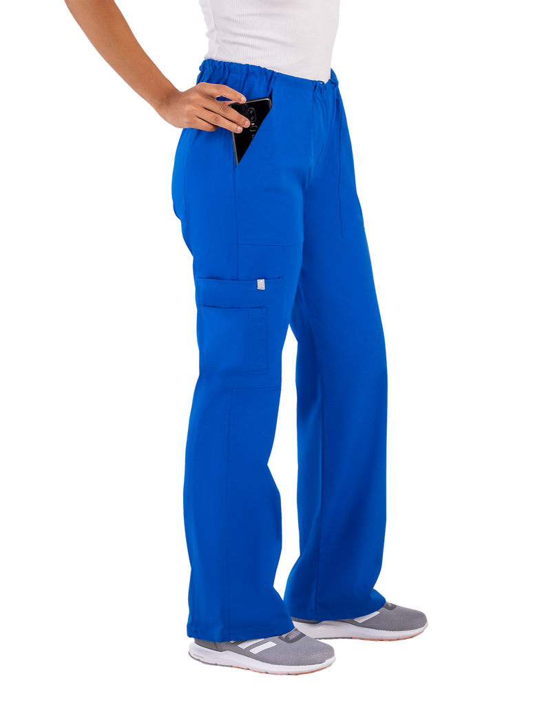 Life Threads Scrubs Women's Contego Cargo Pant Royal Blue | scrub-supply.com