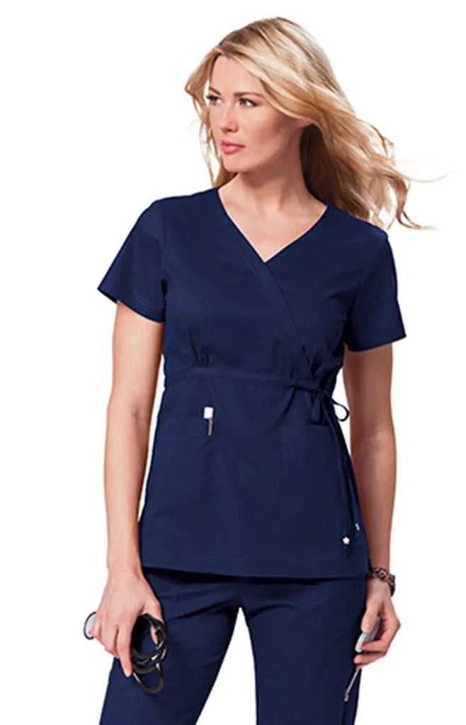 Koi Scrubs Katelyn Top Navy | scrub-supply.com