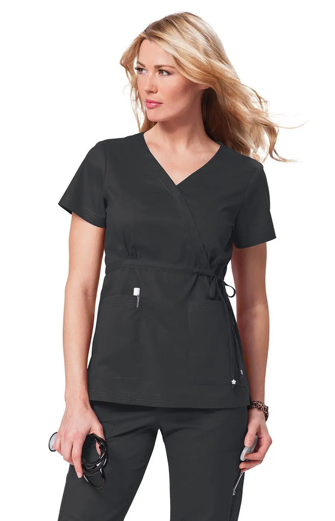 Koi Scrubs Katelyn Top Steel | scrub-supply.com