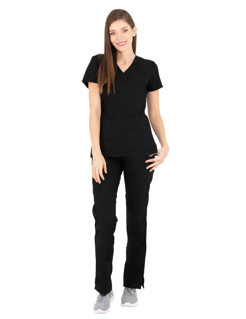 Life Threads Scrubs Women's Ergo 2.0 Utility Pant Black | scrub-supply.com