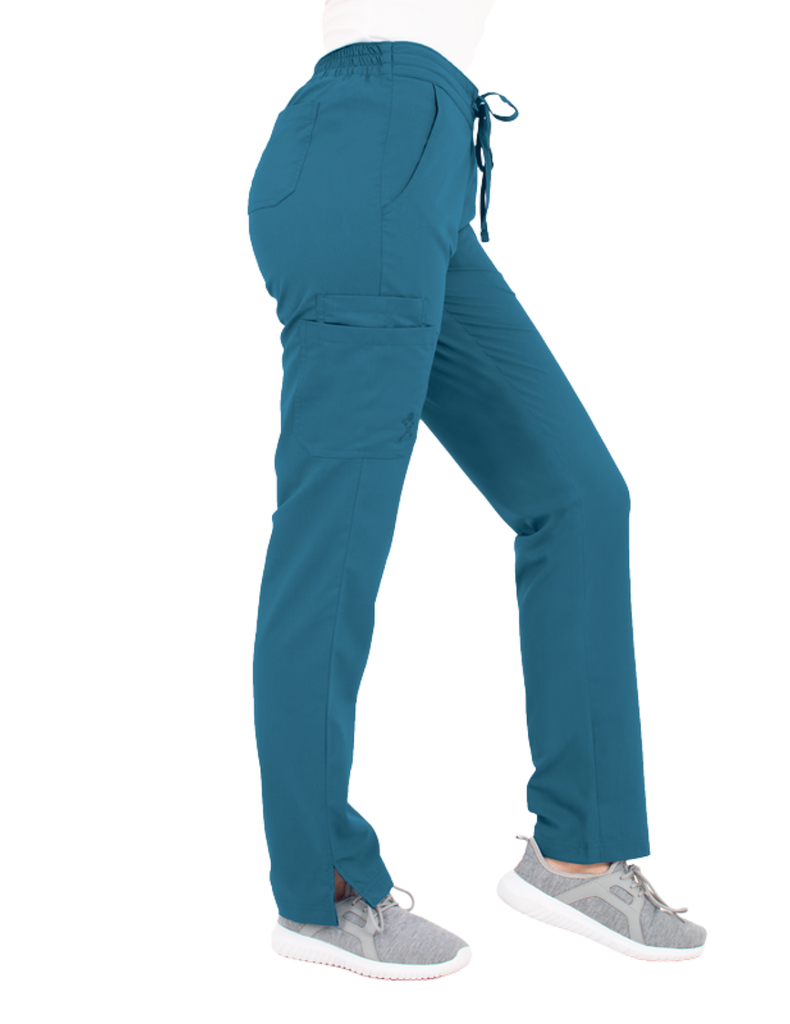 Life Threads Scrubs Women's Ergo 2.0 Utility Pant Caribbean Blue | scrub-supply.com