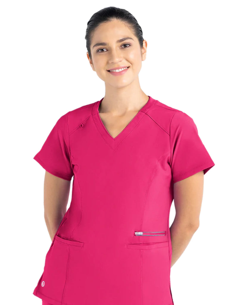 Life Threads Scrubs Women's Active Fashion Top Pink | scrub-supply.com