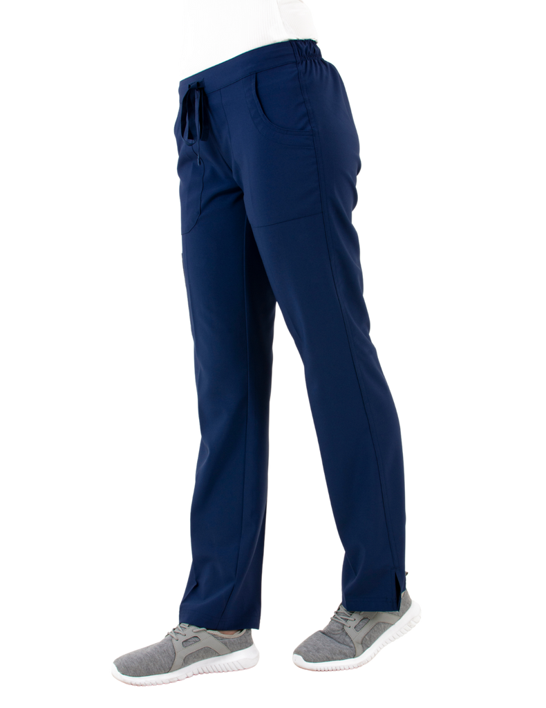 Life Threads Scrubs Women's Active Straight Leg Cargo Pant Navy Blue | scrub-supply.com