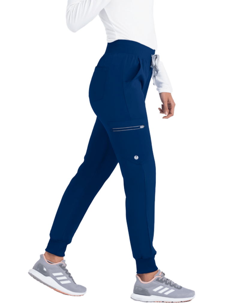 Life Threads Scrubs Women's Active Jogger Pant Navy Blue | scrub-supply.com