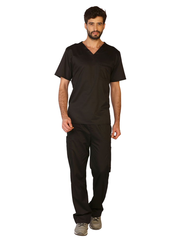 Life Threads Scrubs Men's Contego Cargo Pant Black | scrub-supply.com