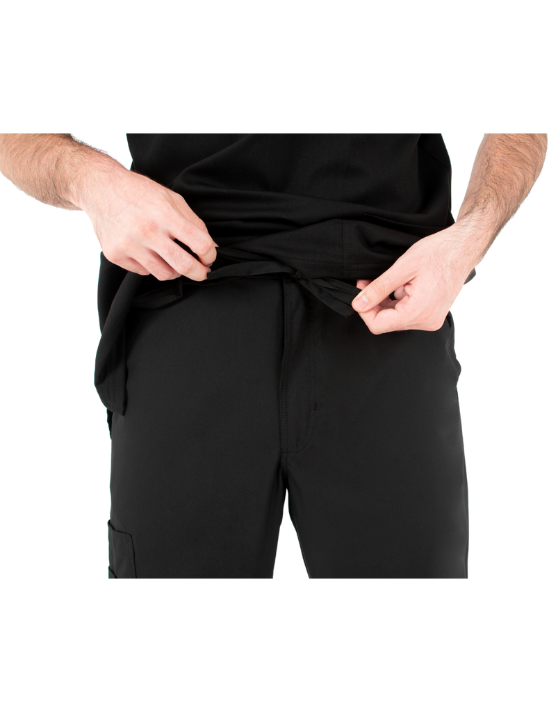 Life Threads Scrubs Men's Ergo 2.0 Cargo Pant Black | scrub-supply.com