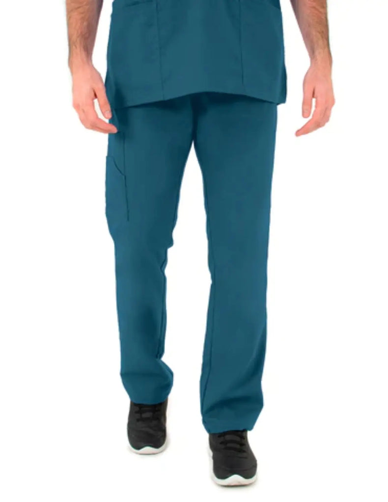 Life Threads Scrubs Men's Ergo 2.0 Cargo Pant Caribbean Blue | scrub-supply.com