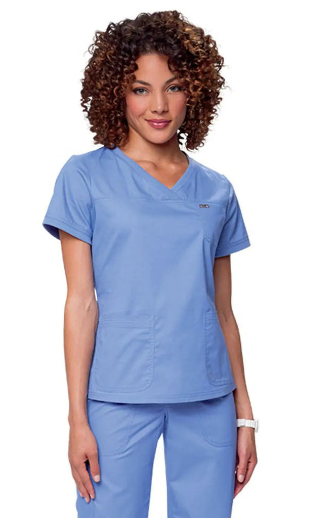 Koi Scrubs Nicole Top True Ceil | scrub-supply.com