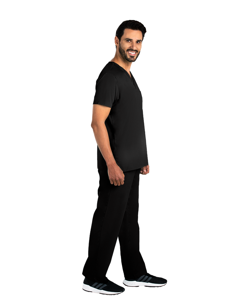 Life Threads Scrubs Men's Classic Top Black | scrub-supply.com