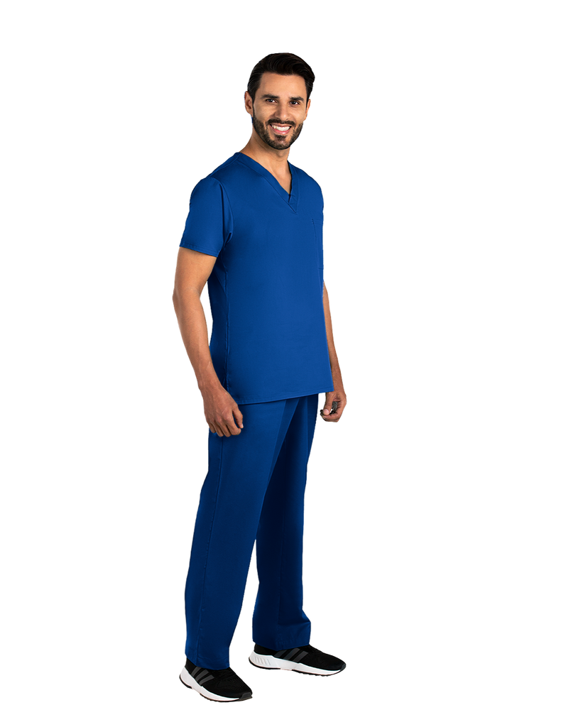 Life Threads Scrubs Men's Classic Top Royal Blue | scrub-supply.com