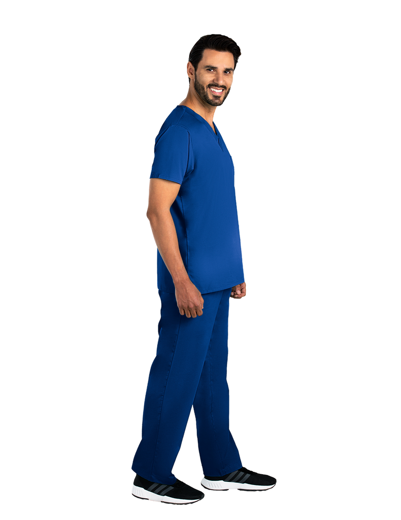 Life Threads Scrubs Men's Classic Top Royal Blue | scrub-supply.com