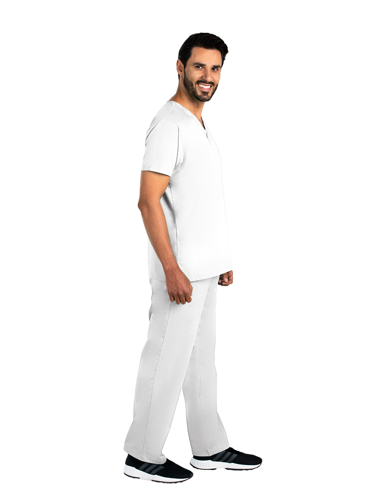 Life Threads Scrubs Men's Classic Top White | scrub-supply.com