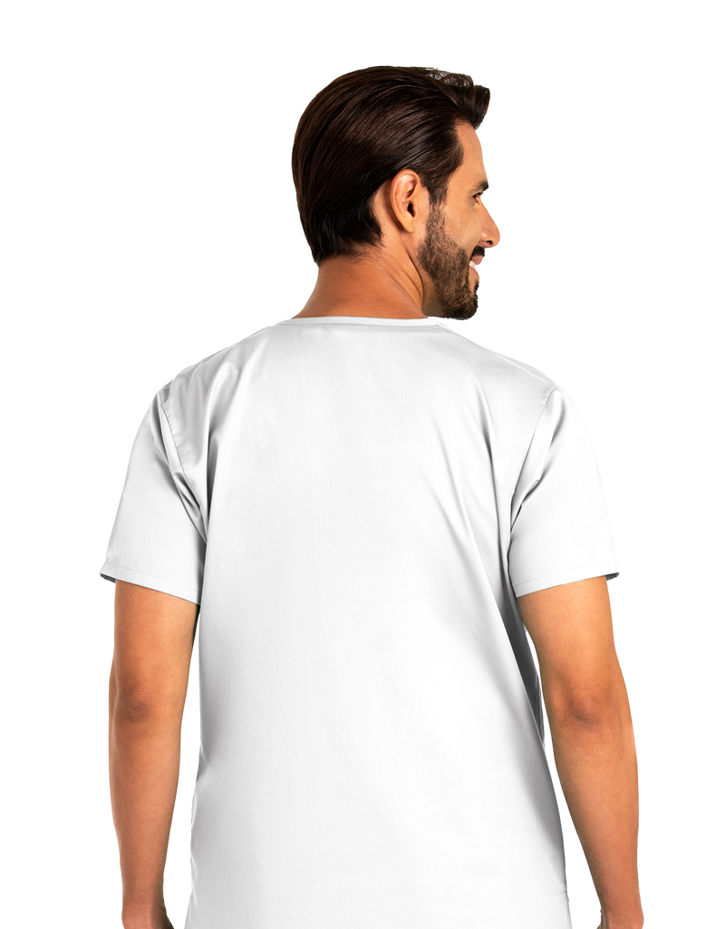 Life Threads Scrubs Men's Classic Top White | scrub-supply.com