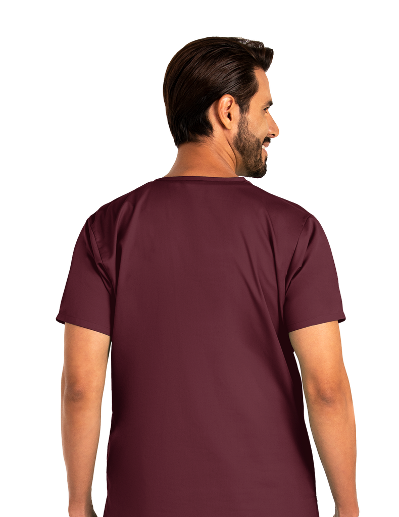 Life Threads Scrubs Men's Classic Top Wine | scrub-supply.com