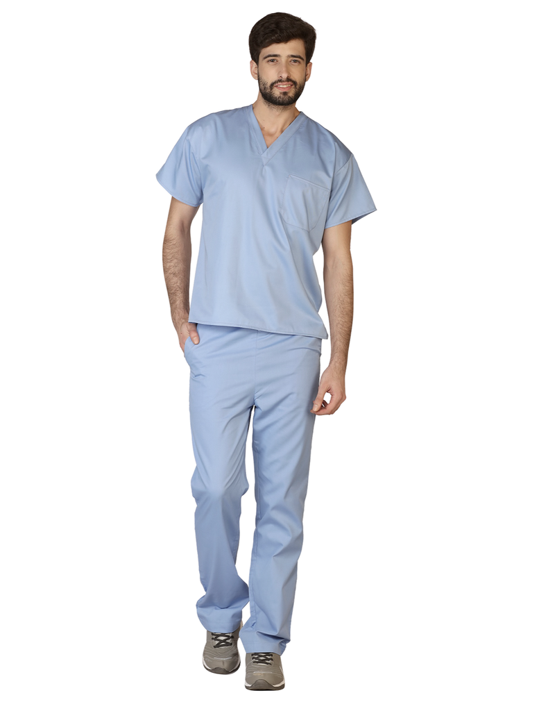 Life Threads Scrubs Men's Classic Pant Ceil Blue | scrub-supply.com