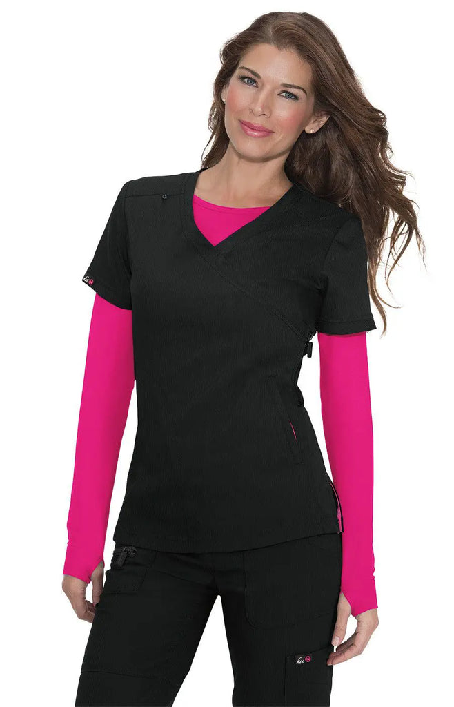 Koi Scrubs Philosophy Top Black | scrub-supply.com