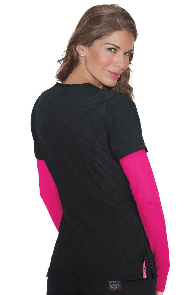 Koi Scrubs Philosophy Top Black | scrub-supply.com