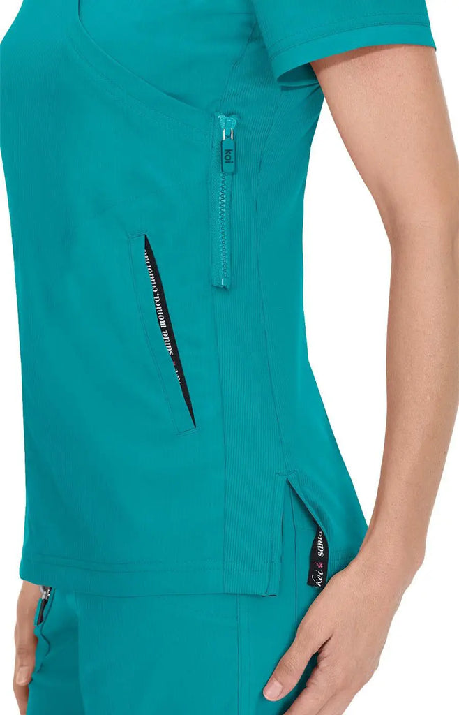 Koi Scrubs Philosophy Top Teal | scrub-supply.com