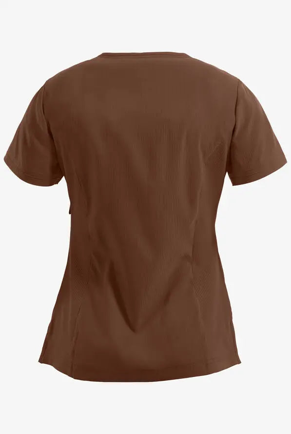 Koi Scrubs Philosophy Top Brown Taupe | scrub-supply.com