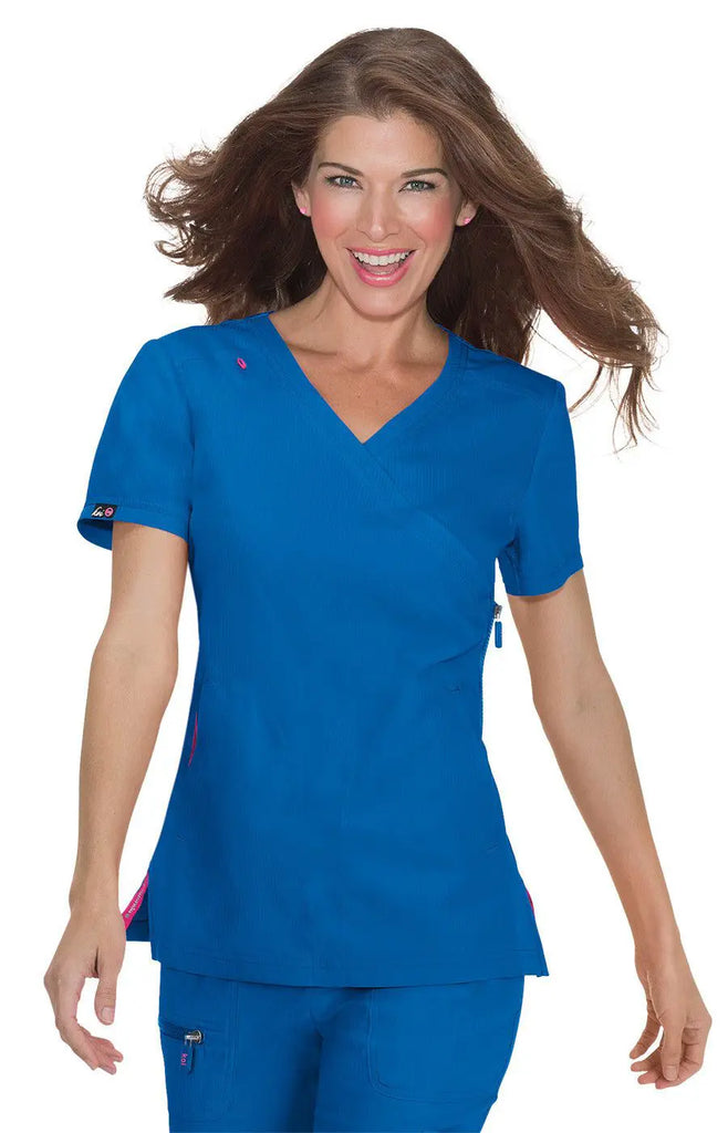 Koi Scrubs Philosophy Top Royal Blue | scrub-supply.com