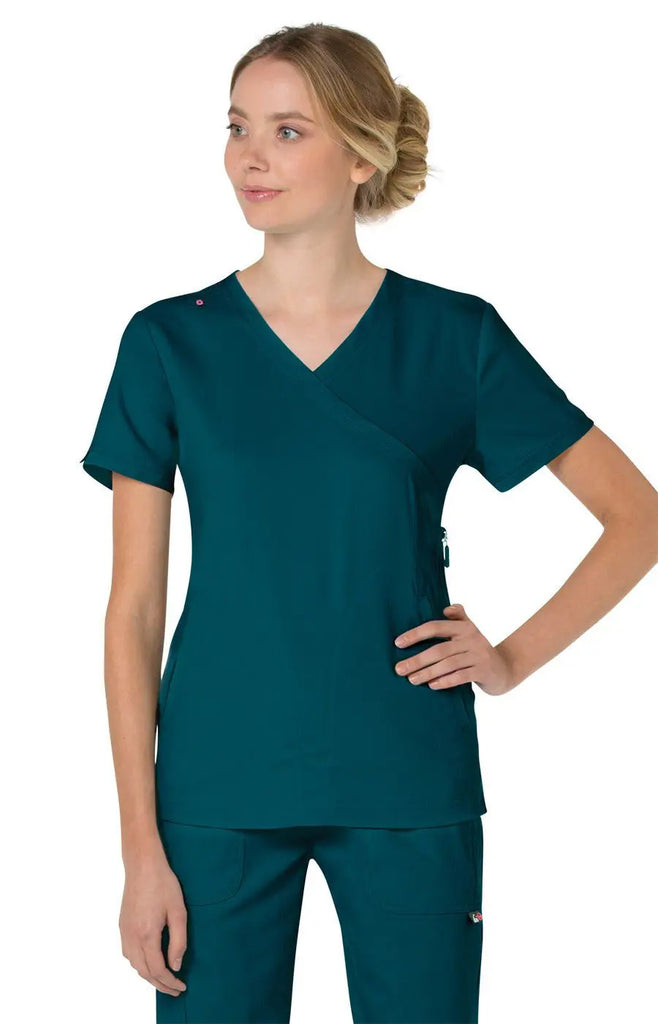 Koi Scrubs Philosophy Top Caribbean Blue | scrub-supply.com